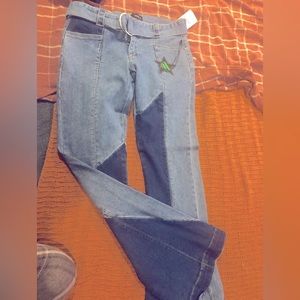 Frankie x and the x Studs Forever 21 Denim Jeans sz lg New with Tags